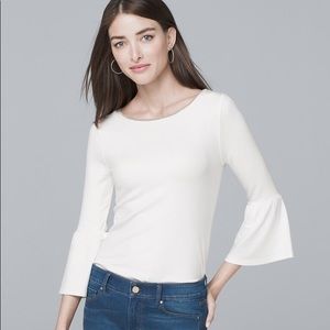 White House Black Market Ball Chain 3/4 Tee